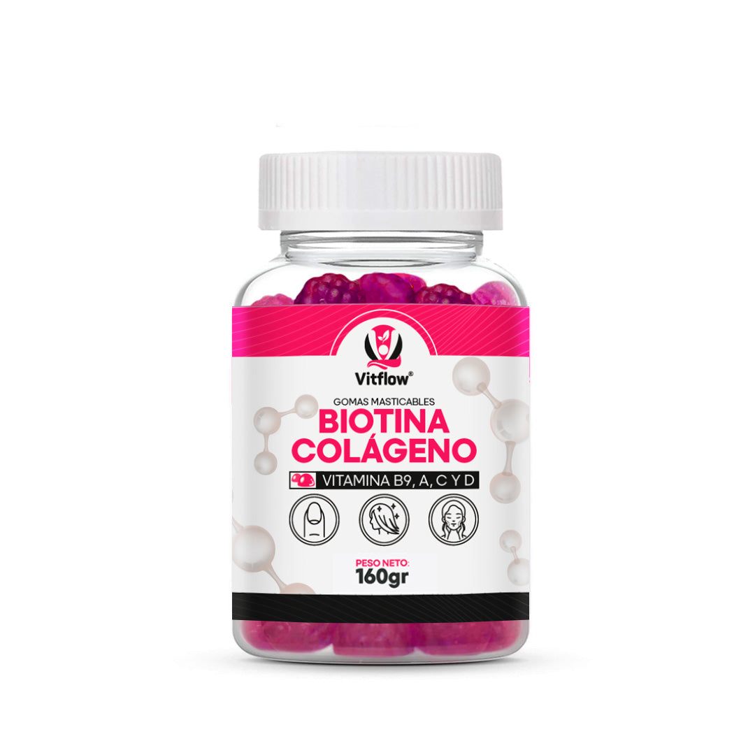 Combo X3 Unidades Gomitas Biotina Mas Colágeno