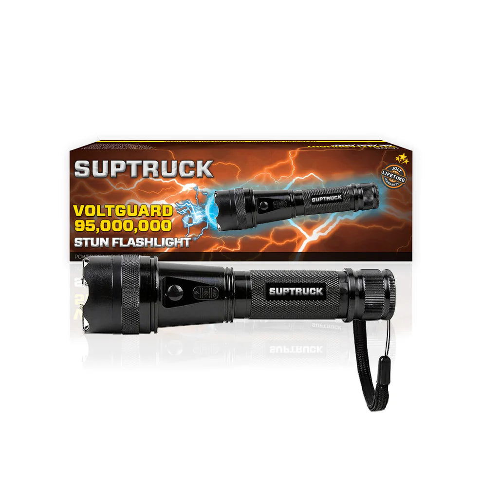 Linterna Tactica Aturdidora + Anillo Taser SUPTRUCK X95 ⚡