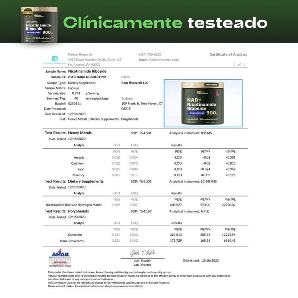 NAD+Nicotinamide X2 Restaura tu energía, rejuvenece tus células y potencia tu mente