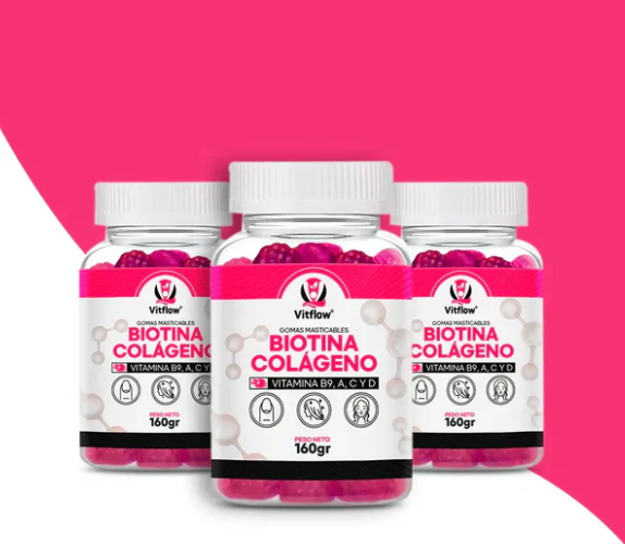 Combo X3 Unidades Gomitas Biotina Mas Colágeno