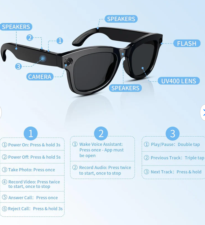 Gafas inteligentes Smart Glass-NomadAI | Ve más, haz más. Manos libres.