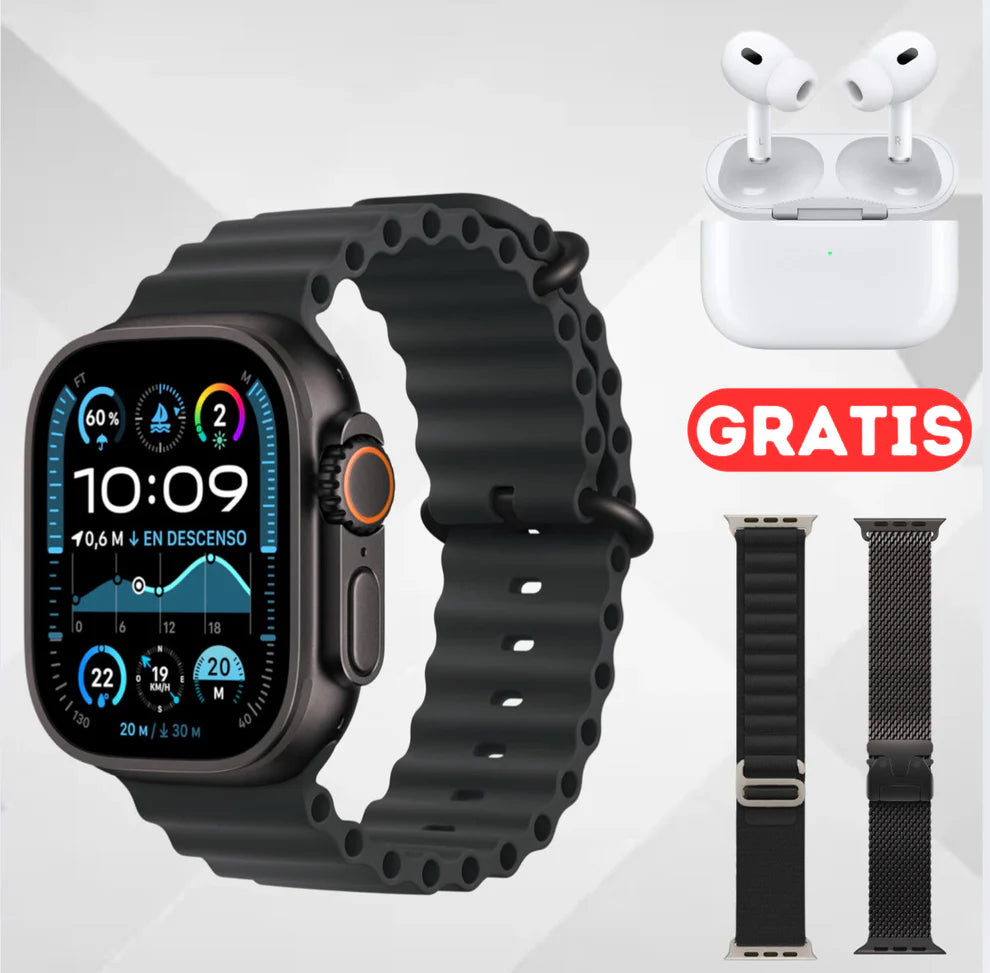 SmartWatchX PRO Combo X8 + AURICULARES GRATIS + 2 CORREAS EXTRA