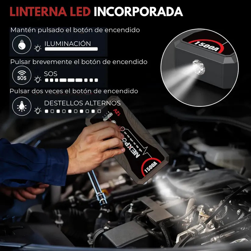 PowerRescue™ Tu Salvavidas De Batería En Segundos + Llavero Multifuncional De Emergencia