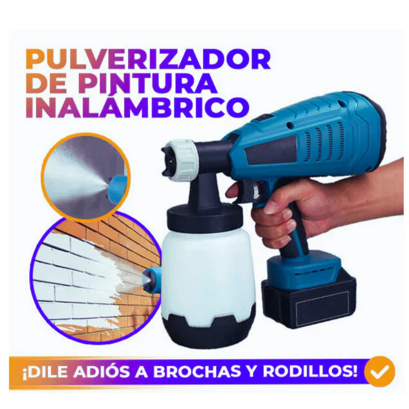 Paint Pro| Pulverizador De Pintura Inalámbrico + Kit de Boquillas Multipropósito de Alta Precisión