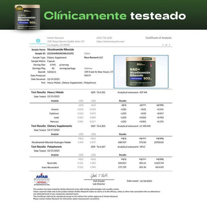 NAD+Nicotinamide X2 Restaura tu energía, rejuvenece tus células y potencia tu mente
