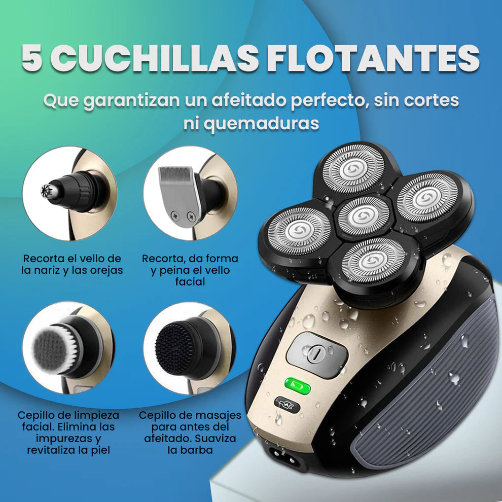 Cinco Soluciones | Afeitadora Eléctrica 5 en 1 para Hombres