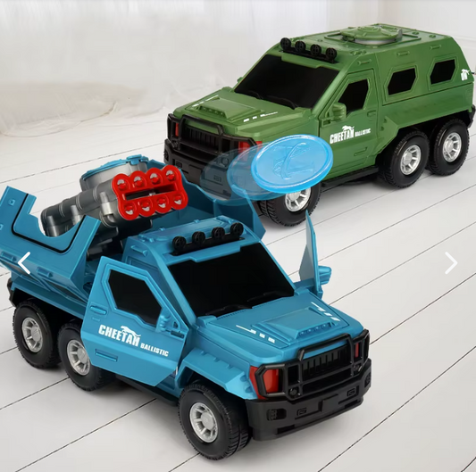 Carro tanque militar lanza tazos