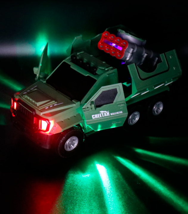 Carro tanque militar lanza tazos