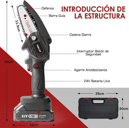 RECARGABLE INALÁMBRICA Motosierra Eléctrica 🏡