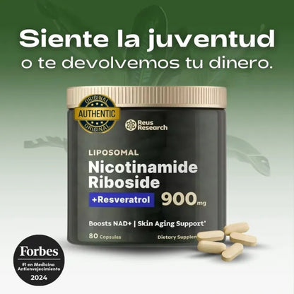 NAD+Nicotinamide X2 Restaura tu energía, rejuvenece tus células y potencia tu mente
